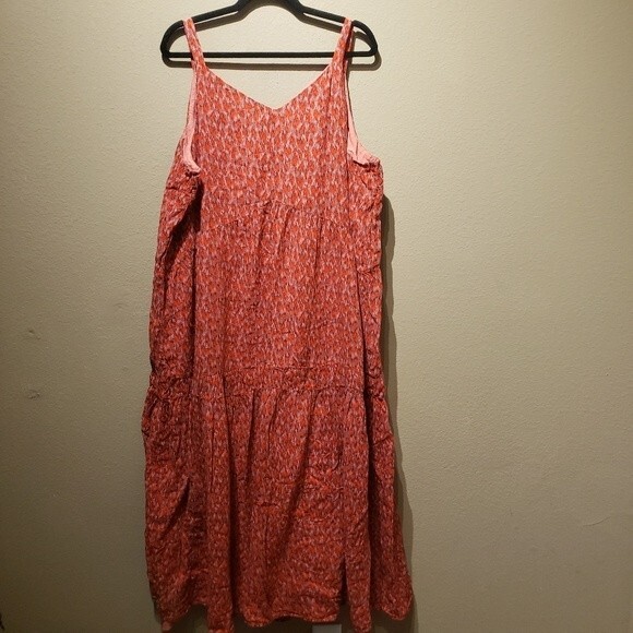 Joie Bondi Tiered Midi Sleeveless Dress in Tea Rose Size XXL - Picture 4 of 9